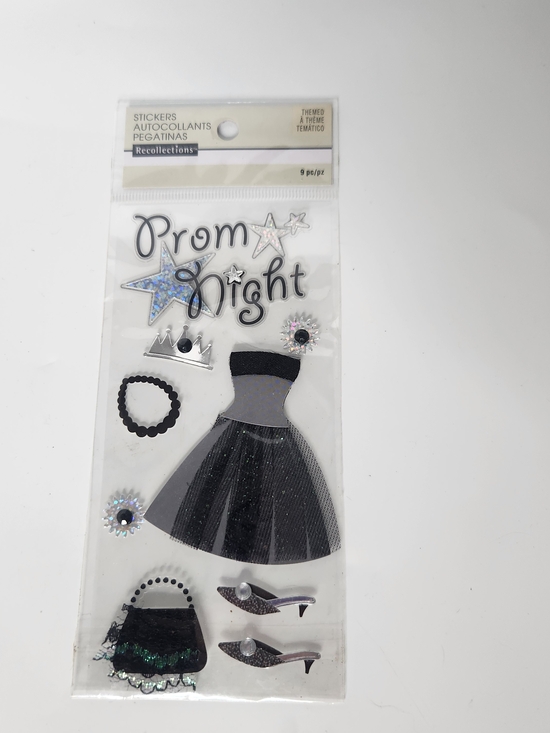 Recollections Other - Recollections Black and Silver Prom Night Dress Stickers